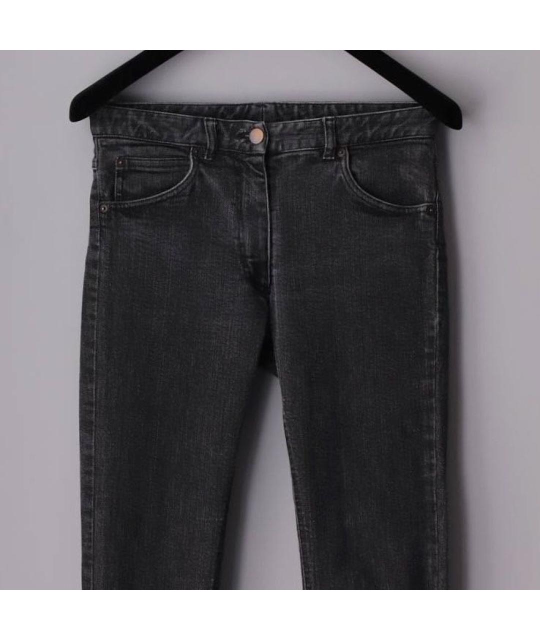 MAISON MARGIELA Серые хлопко-эластановые джинсы слим, фото 5