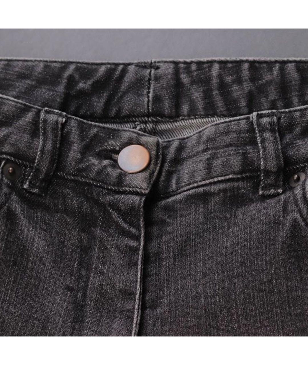 MAISON MARGIELA Серые хлопко-эластановые джинсы слим, фото 6