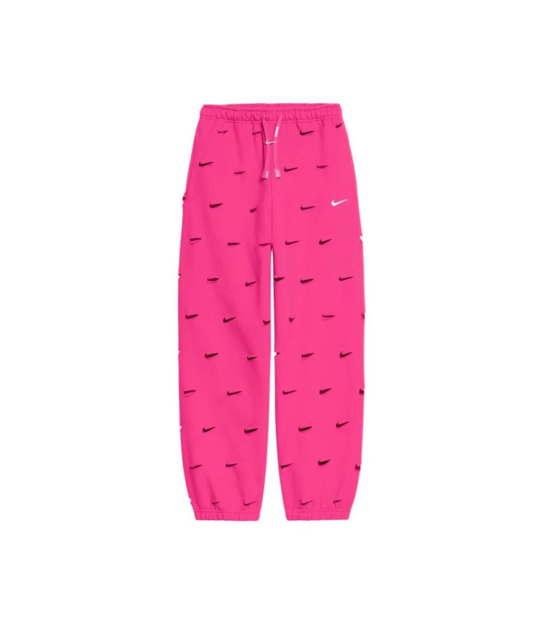 NIKE Розовые хлопковые спортивные брюки и шорты, фото 1