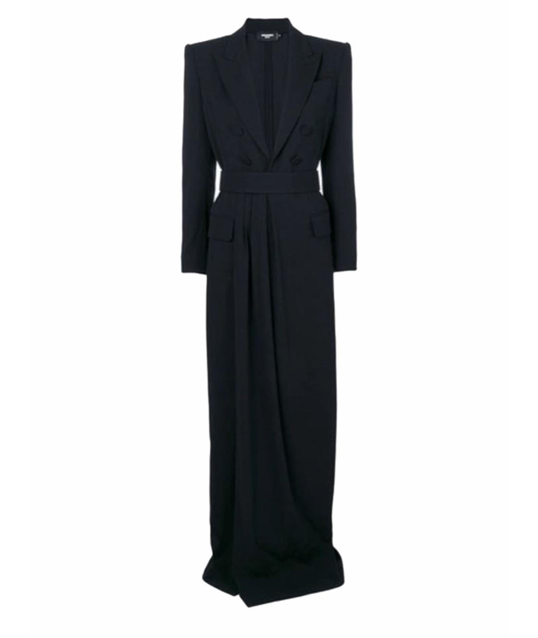 DSQUARED2 Черное креповое вечернее платье, фото 1