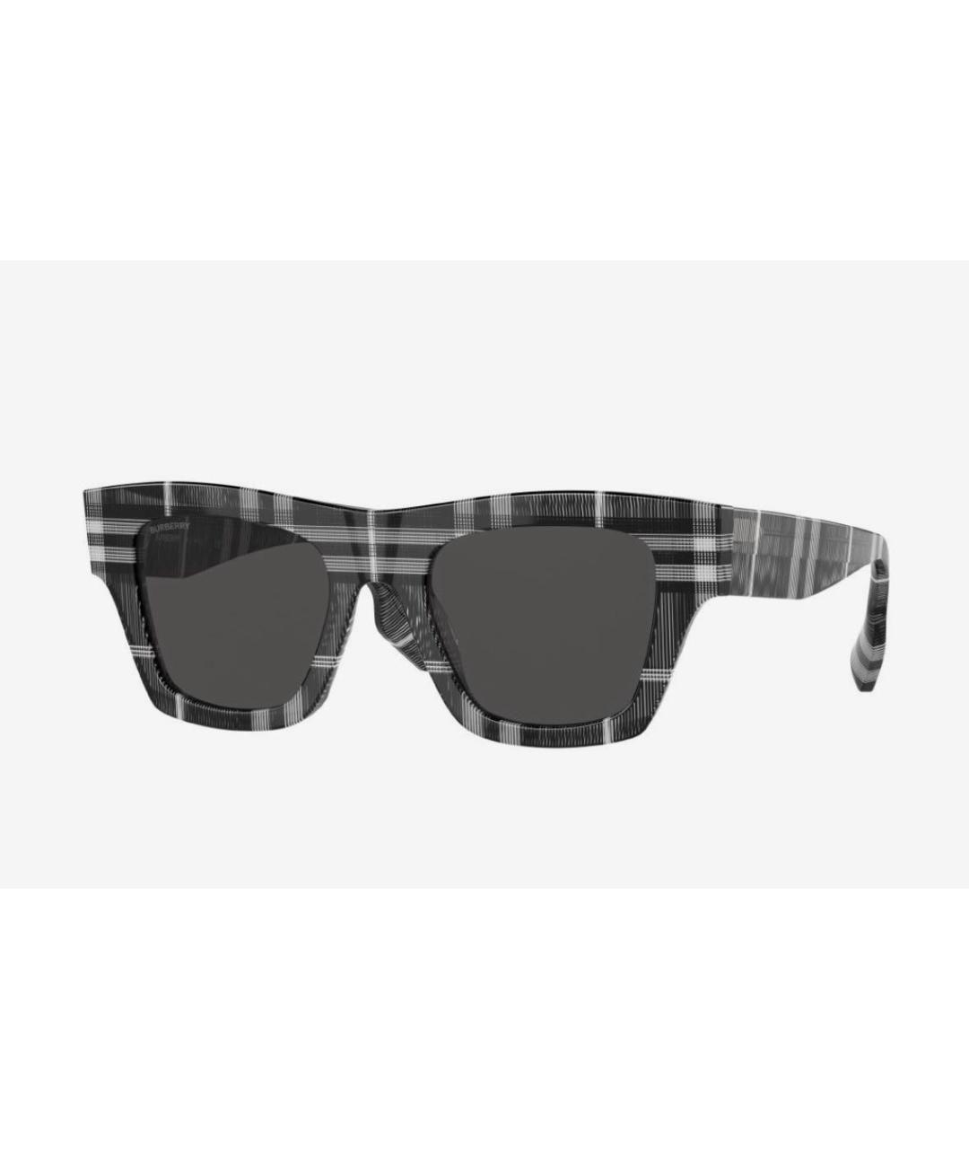 BURBERRY Серые пластиковые солнцезащитные очки, фото 9