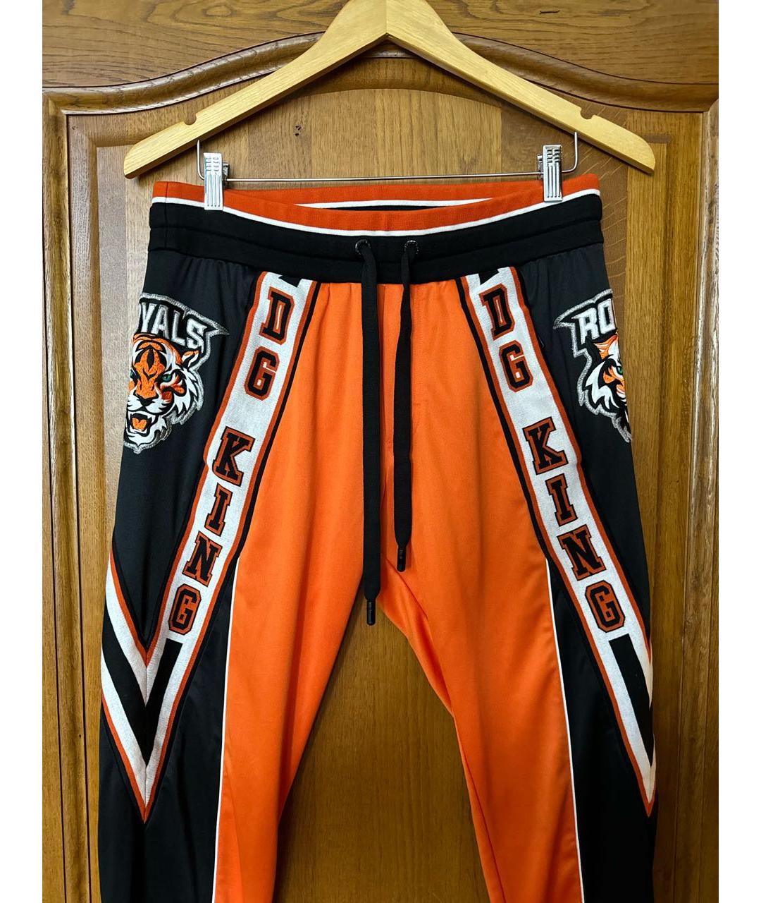 DOLCE&GABBANA Оранжевый полиэстеровый спортивный костюм, фото 3
