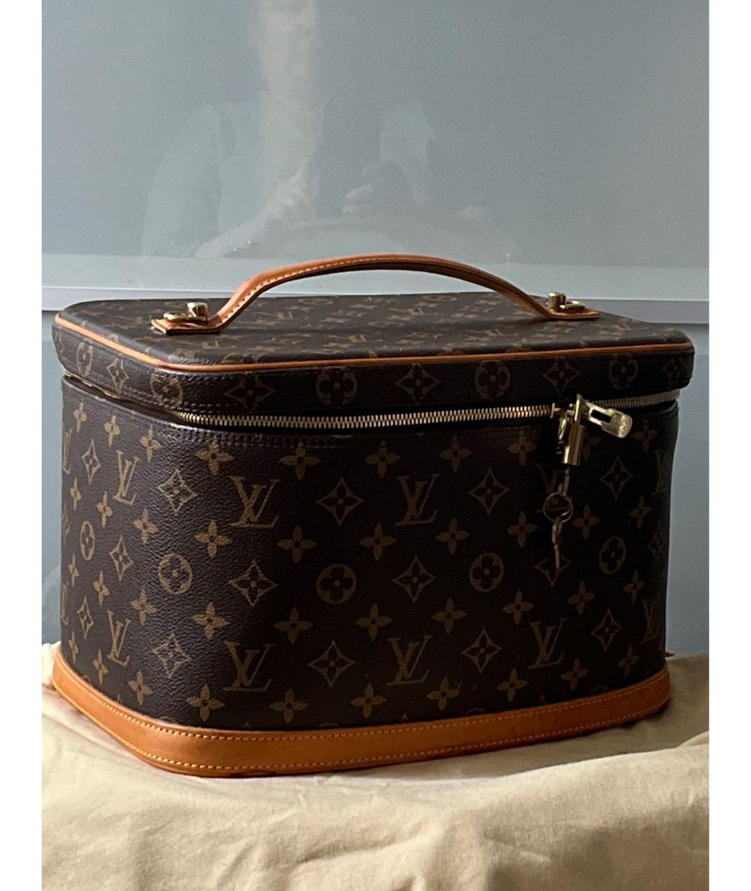 LOUIS VUITTON PRE-OWNED Коричневая косметичка, фото 9