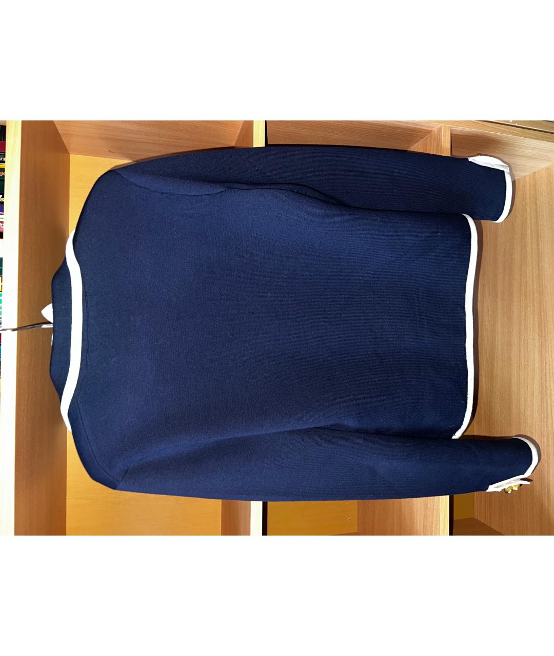 RALPH LAUREN Темно-синий шерстяной жакет/пиджак, фото 2