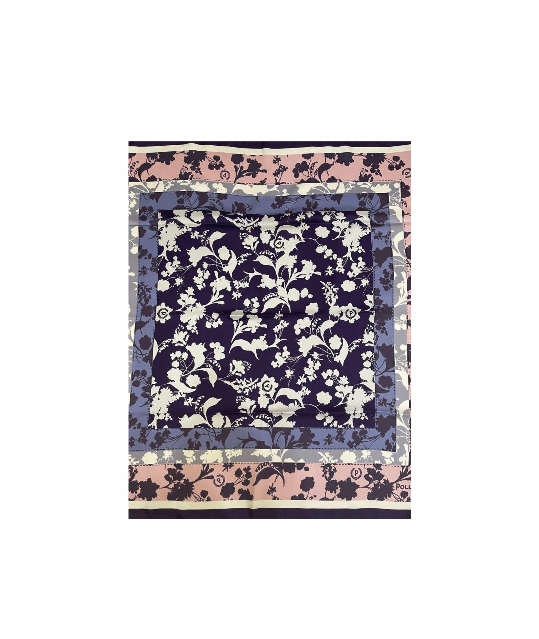 POLLINI Фиолетовый шелковый платок, фото 1