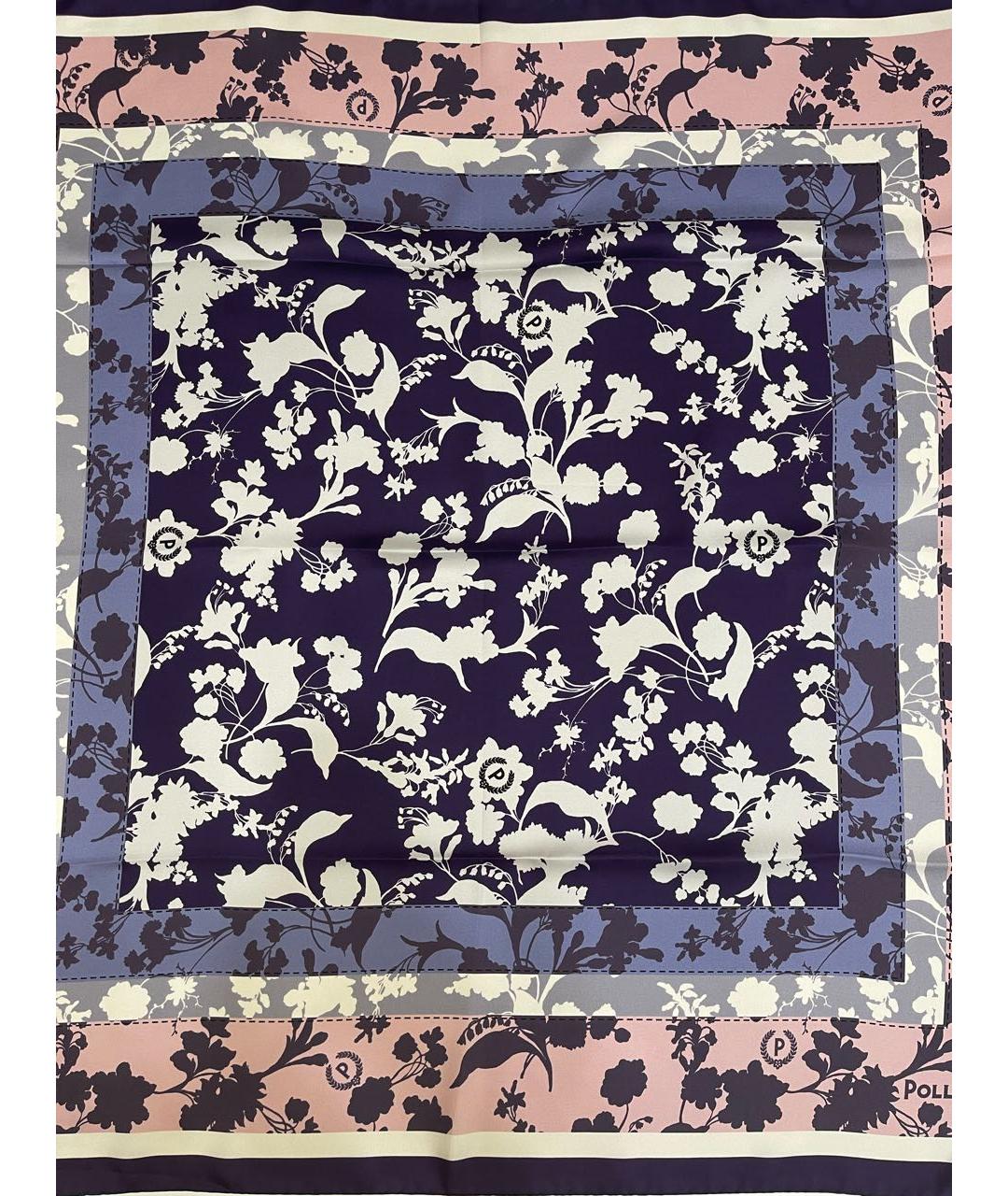 POLLINI Фиолетовый шелковый платок, фото 5