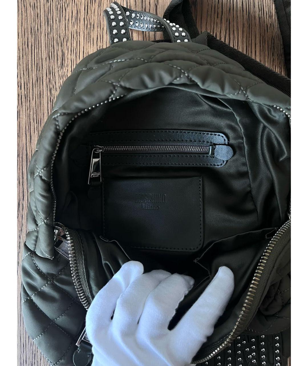 MOSCHINO Хаки синтетический рюкзак, фото 6