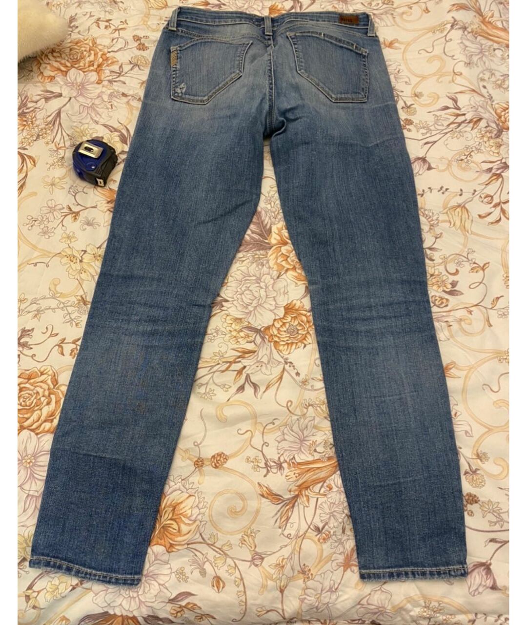 PAIGE Голубые джинсы слим, фото 2