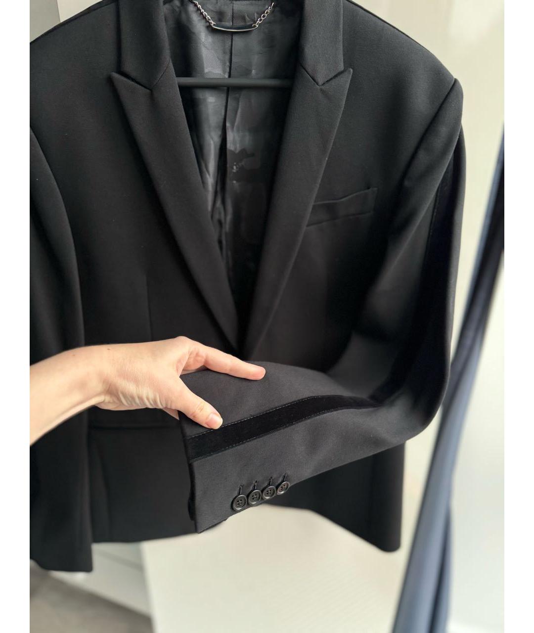 PHILIPP PLEIN Черный вискозный пиджак, фото 2