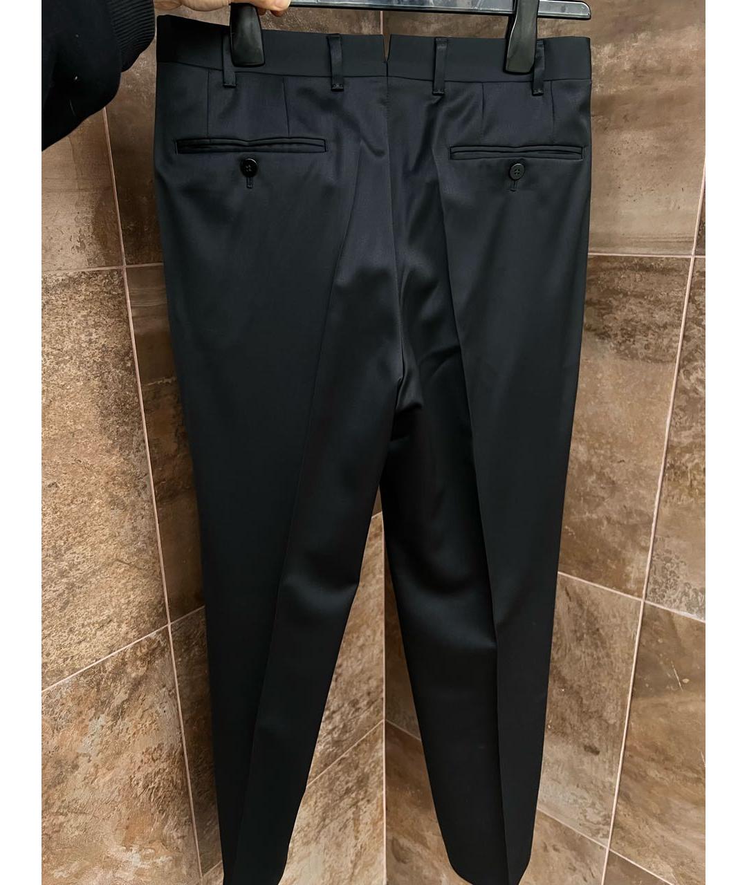 ZILLI Черные шерстяные классические брюки, фото 2