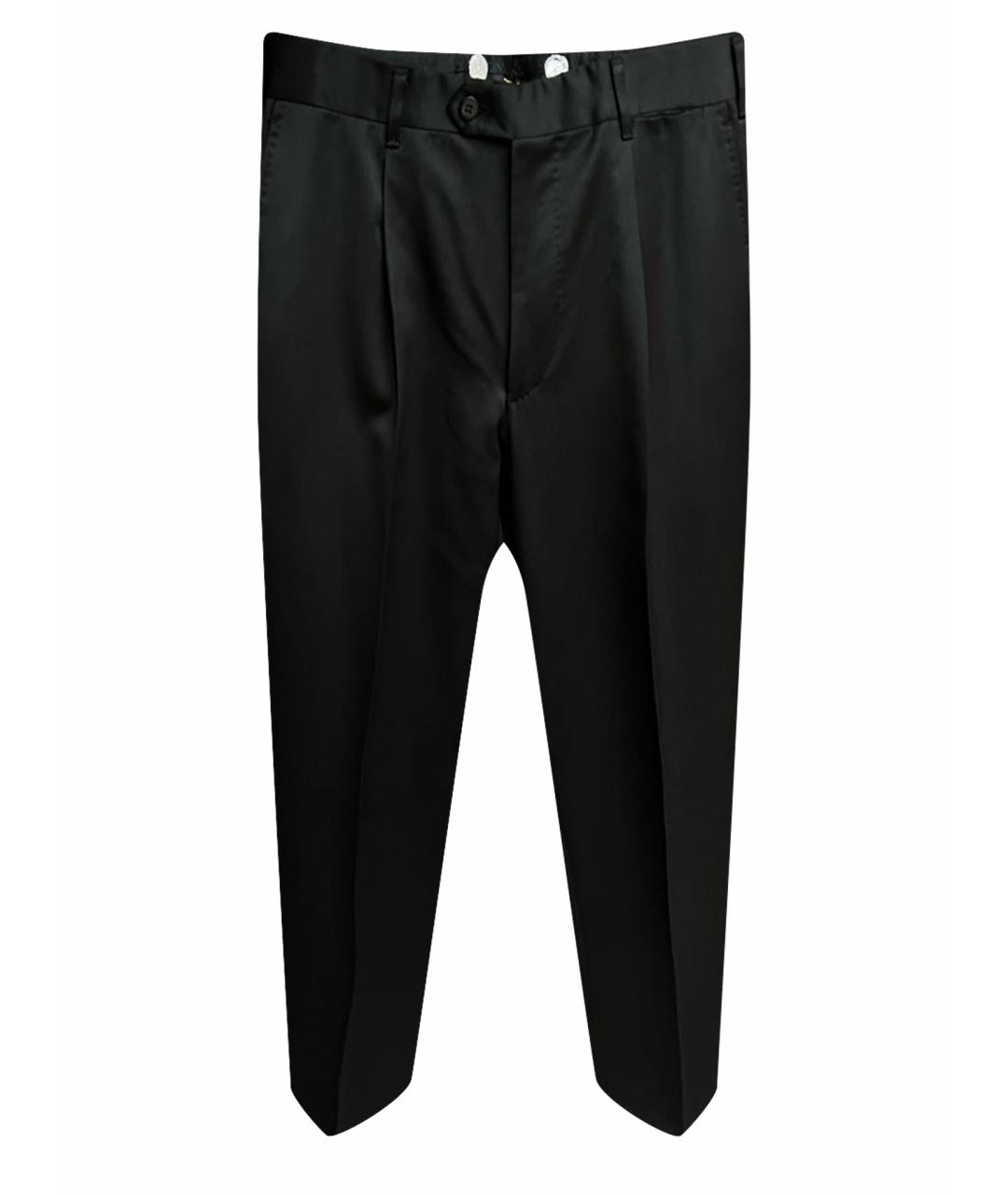 ZILLI Черные шерстяные классические брюки, фото 1