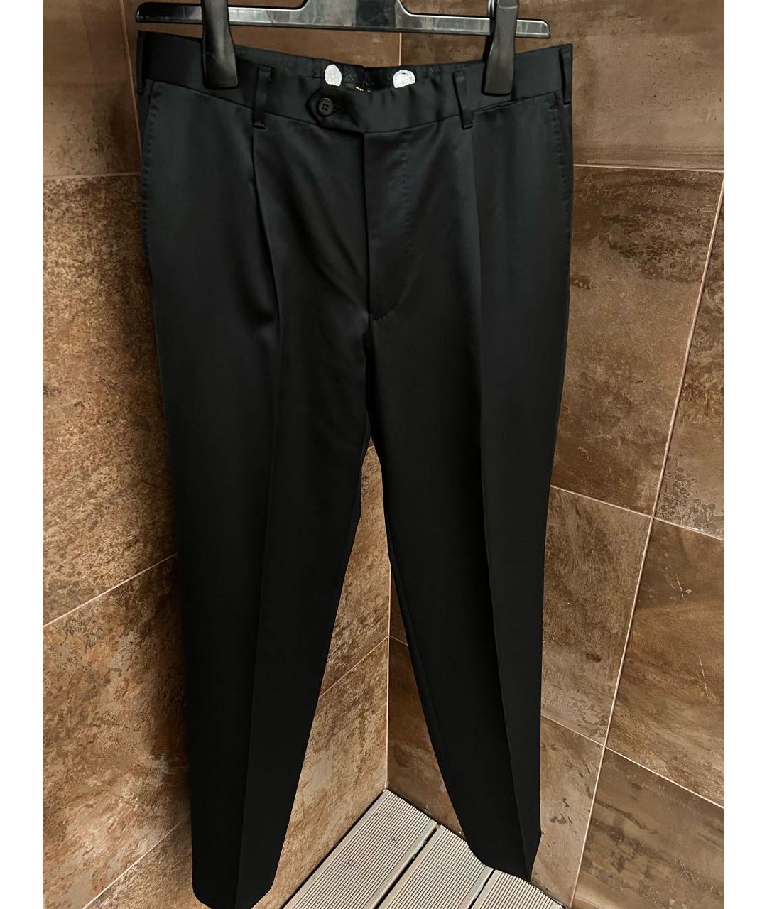ZILLI Черные шерстяные классические брюки, фото 5