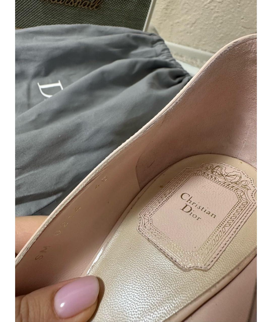 CHRISTIAN DIOR PRE-OWNED Розовые туфли из лакированной кожи, фото 8