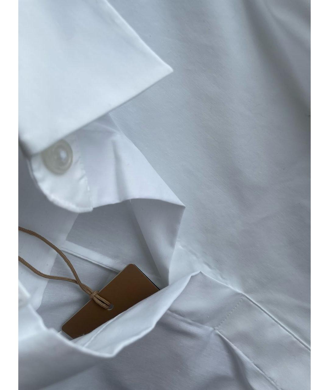 HUGO BOSS Белая хлопко-эластановая рубашка, фото 5