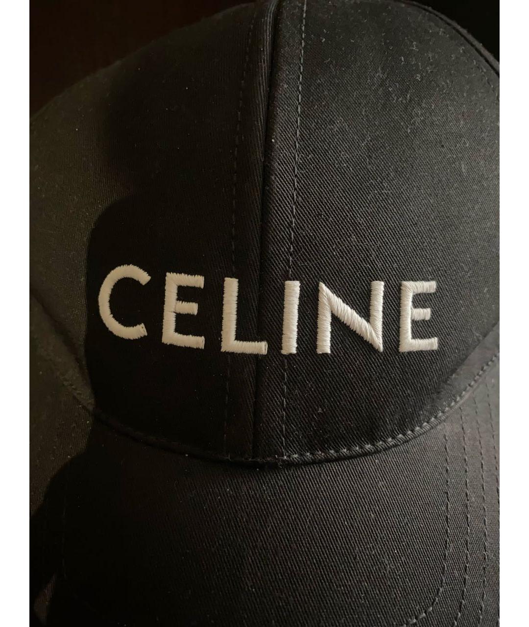 CELINE PRE-OWNED Черная хлопковая кепка, фото 4