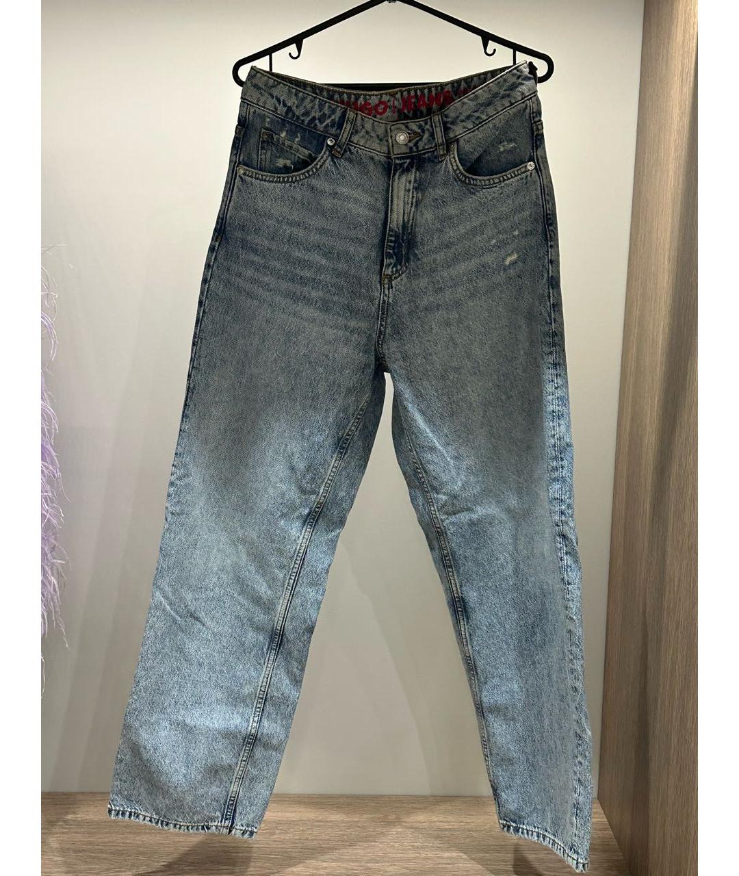HUGO BOSS Голубые прямые джинсы, фото 7
