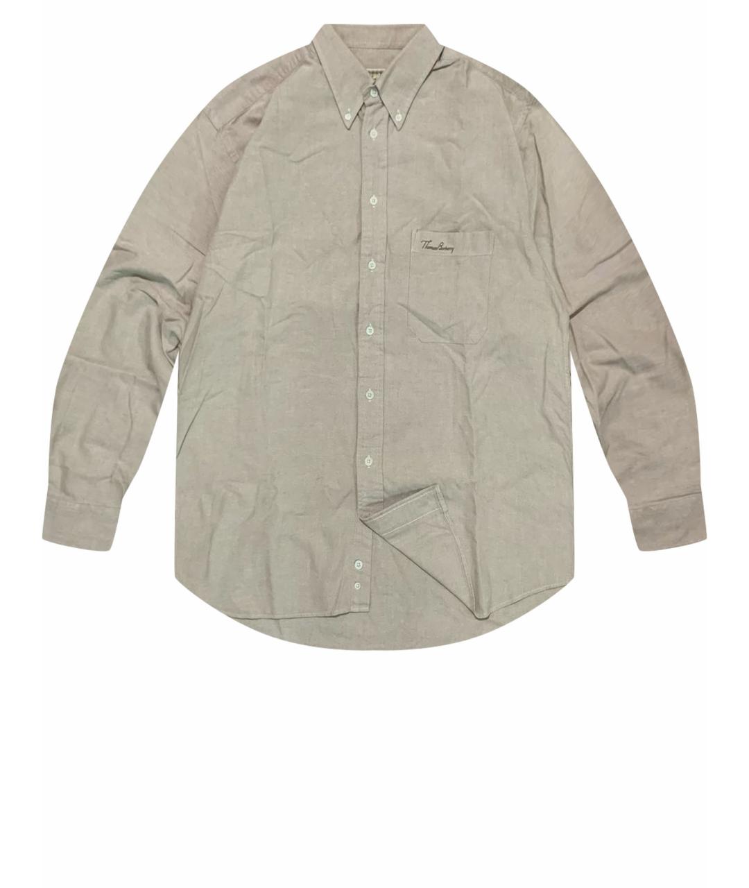 BURBERRY Бежевая хлопковая кэжуал рубашка, фото 1