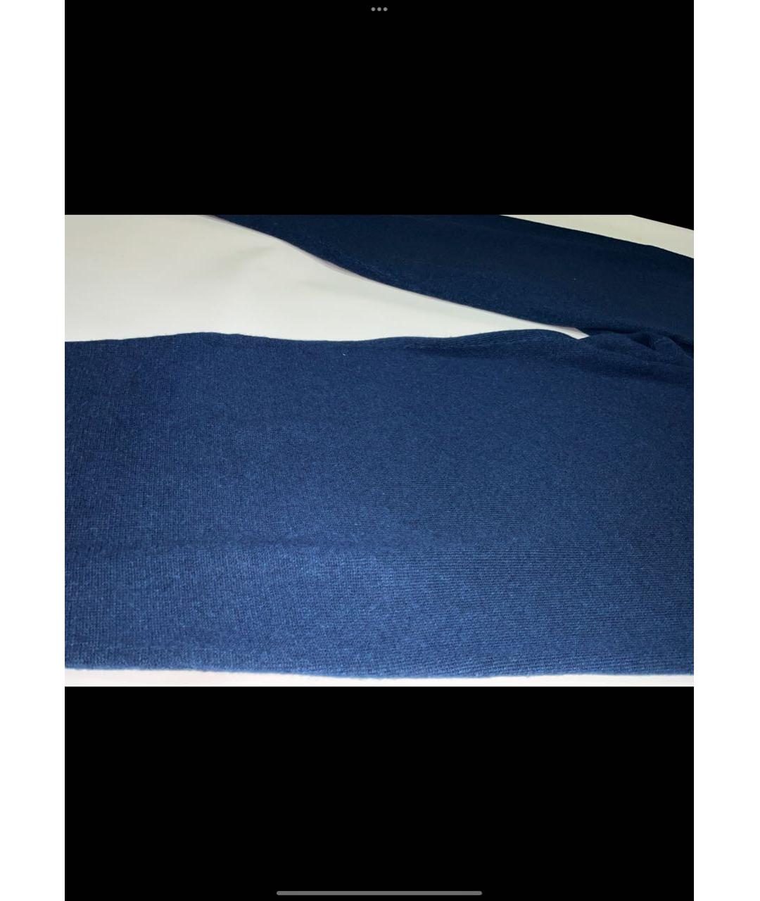 LORO PIANA Синие кашемировые повседневные брюки, фото 2
