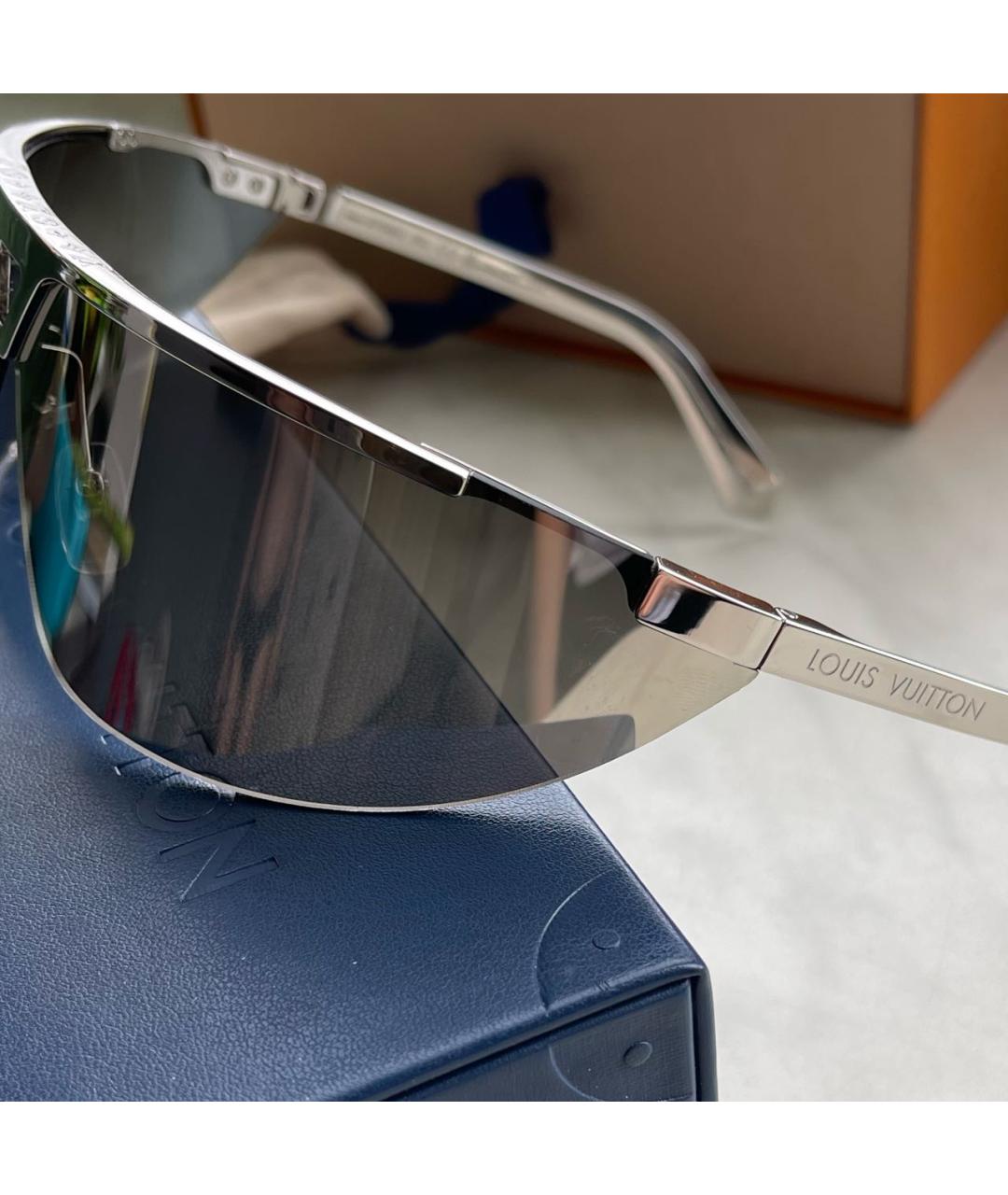 LOUIS VUITTON PRE-OWNED Серебряные металлические солнцезащитные очки, фото 3
