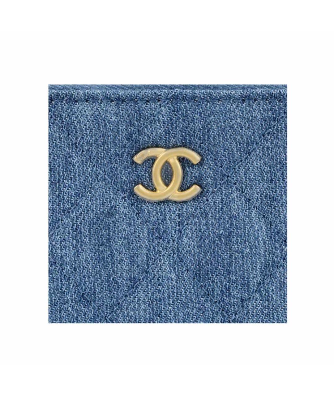 CHANEL PRE-OWNED Синий кардхолдер, фото 4