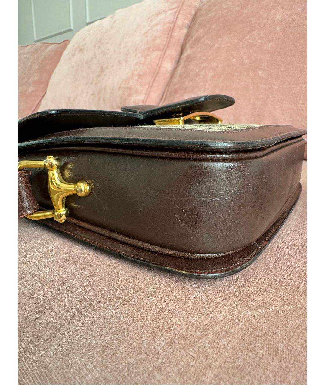 CELINE Коричневая сумка через плечо, фото 6