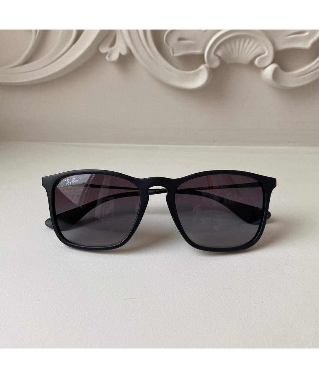 RAY BAN Черные солнцезащитные очки, фото 6