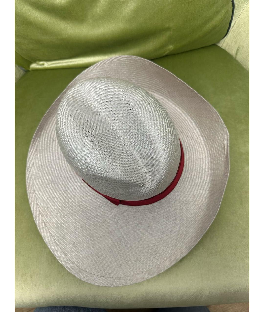 BORSALINO Бежевая соломенная шляпа, фото 3