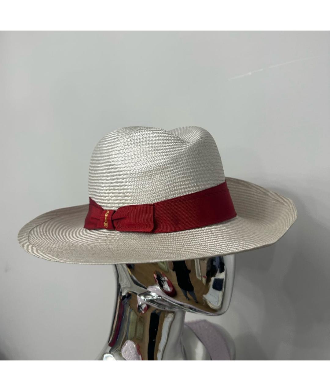 BORSALINO Бежевая соломенная шляпа, фото 2