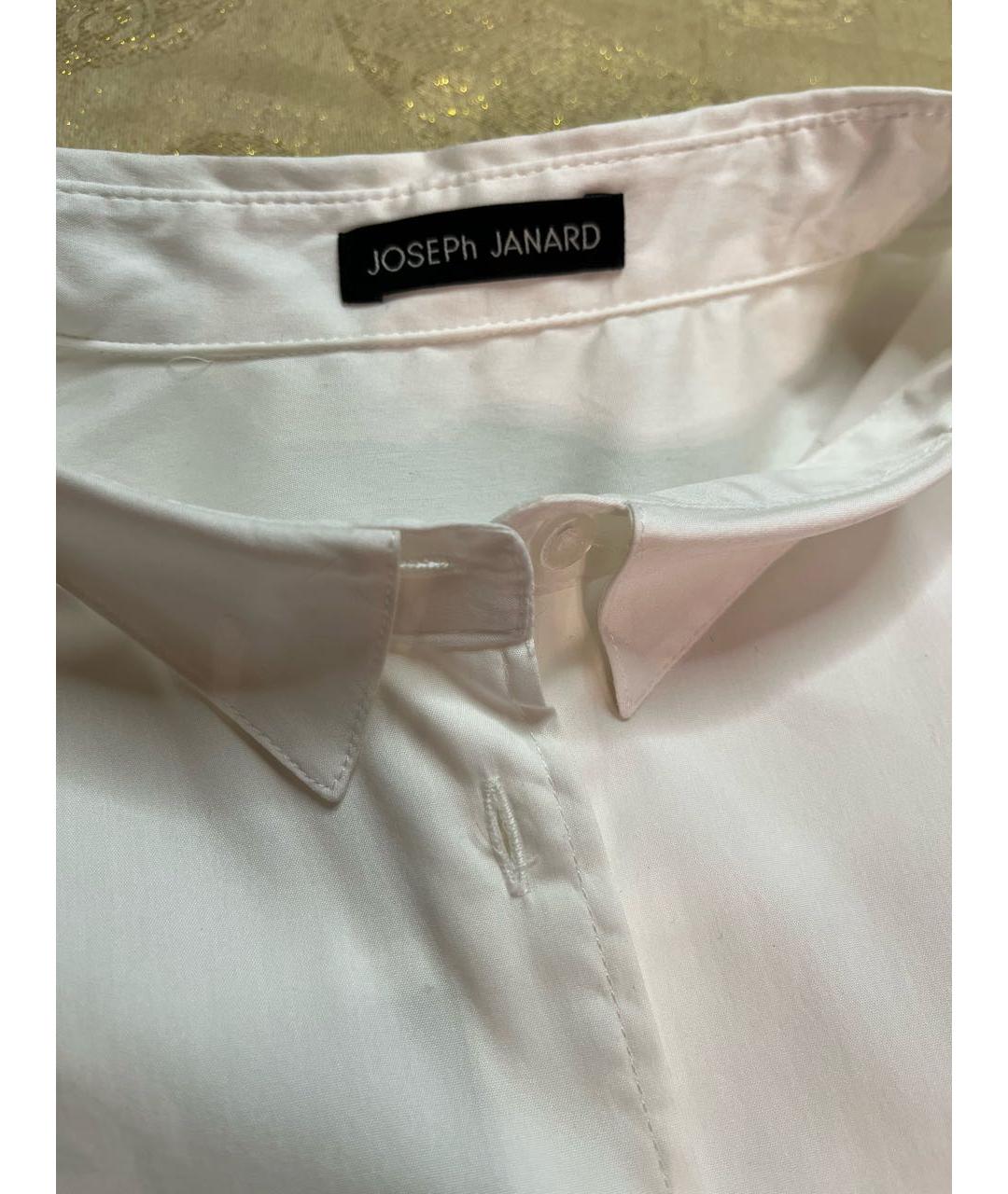 JOSEPH Белая хлопко-эластановая блузы, фото 4