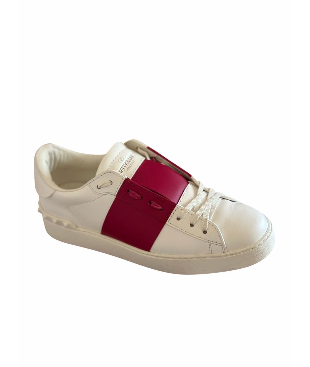 VALENTINO Белые кожаные кеды, фото 1