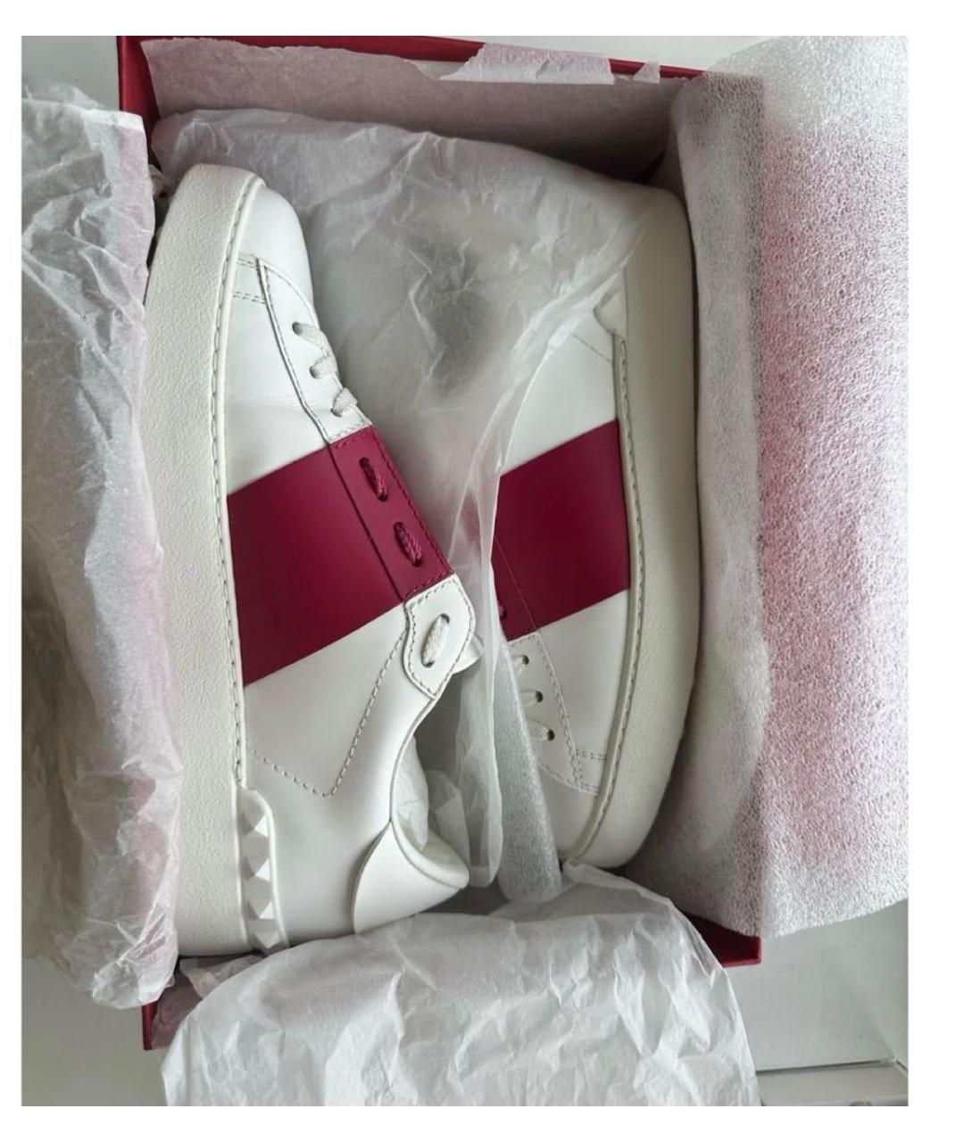 VALENTINO Белые кожаные кеды, фото 4