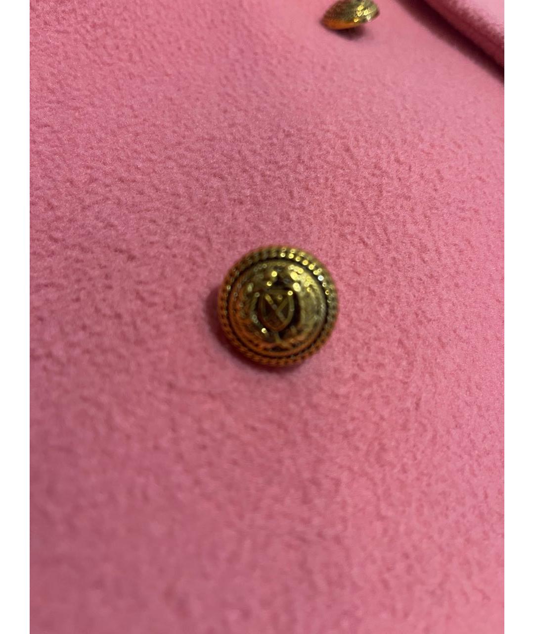 SANDRO Розовое шерстяное пальто, фото 4