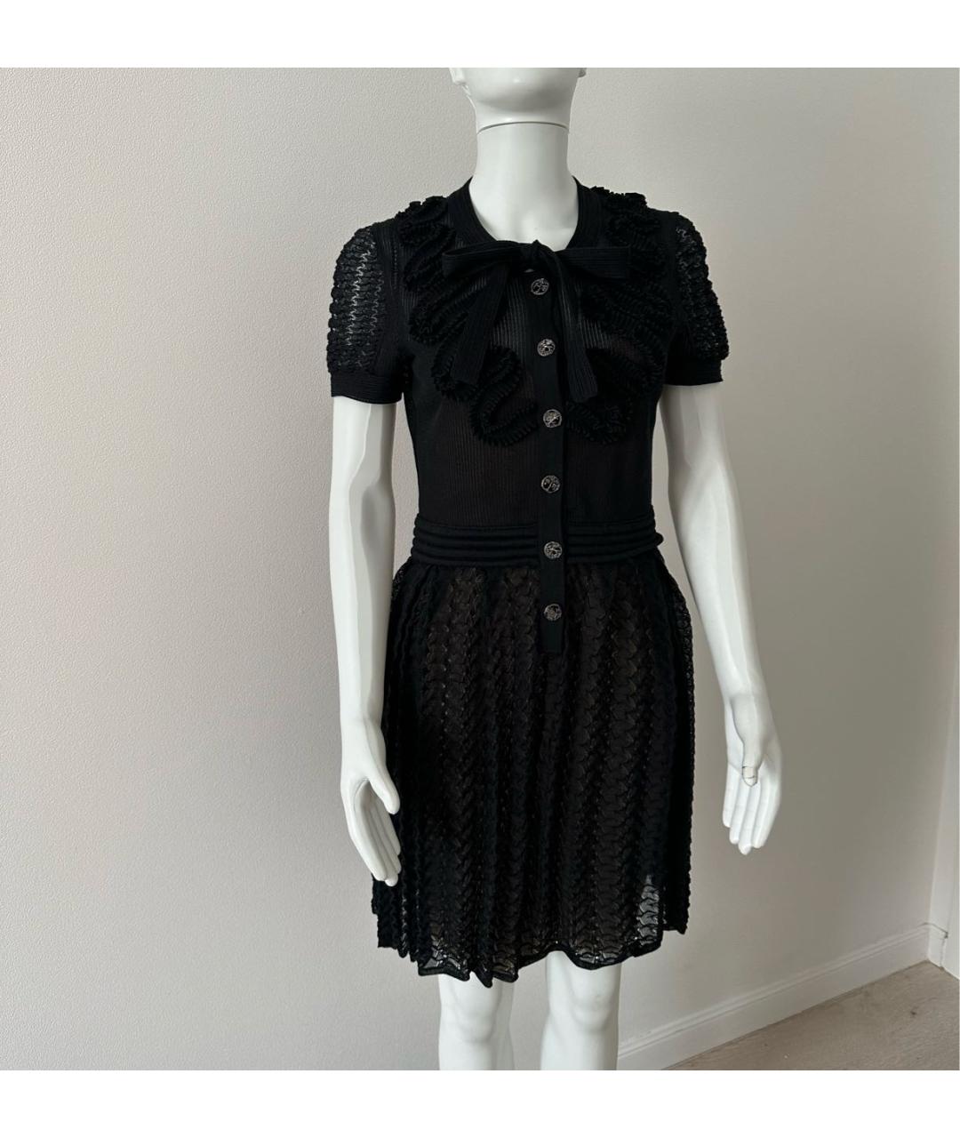 CHANEL PRE-OWNED Черное повседневное платье, фото 9
