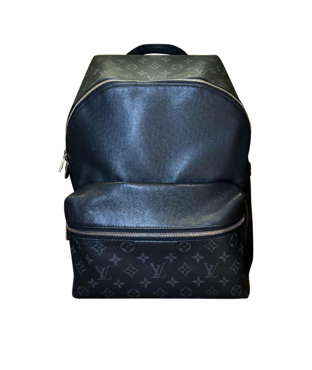 LOUIS VUITTON PRE-OWNED Черный кожаный рюкзак, фото 1