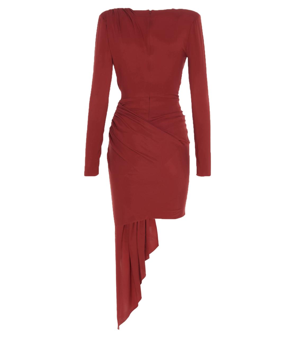 ALEXANDRE VAUTHIER Красное шелковое коктейльное платье, фото 3