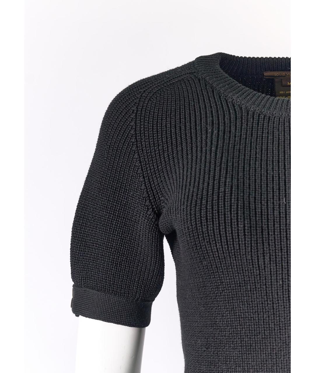 LOUIS VUITTON PRE-OWNED Черный шерстяной джемпер / свитер, фото 5