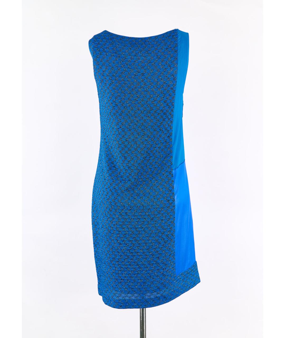 MISSONI Синее вискозное повседневное платье, фото 2