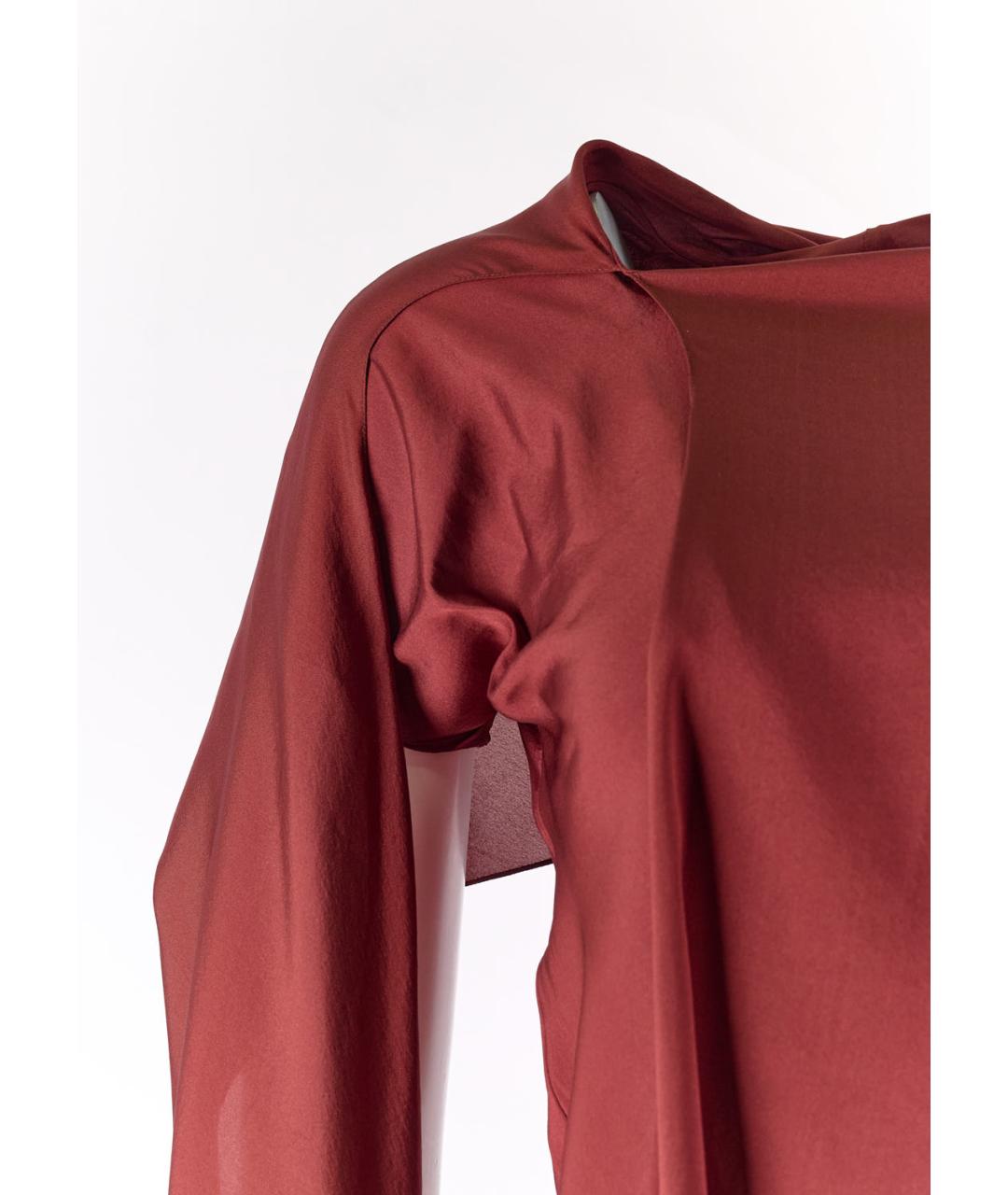 CELINE PRE-OWNED Бордовая шелковая блузы, фото 5