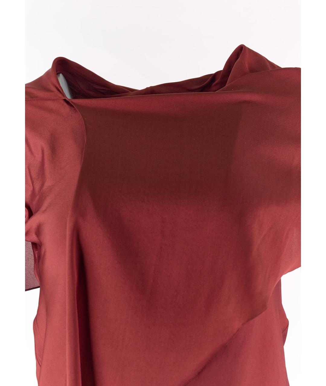 CELINE PRE-OWNED Бордовая шелковая блузы, фото 4