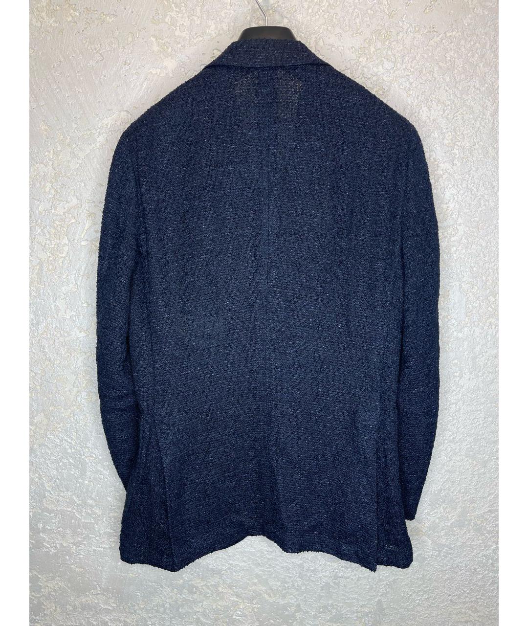 SUITSUPPLY Темно-синий льняной пиджак, фото 6