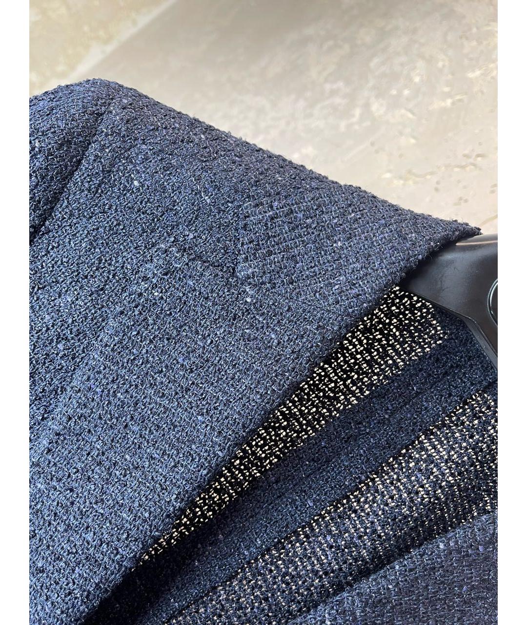 SUITSUPPLY Темно-синий льняной пиджак, фото 5