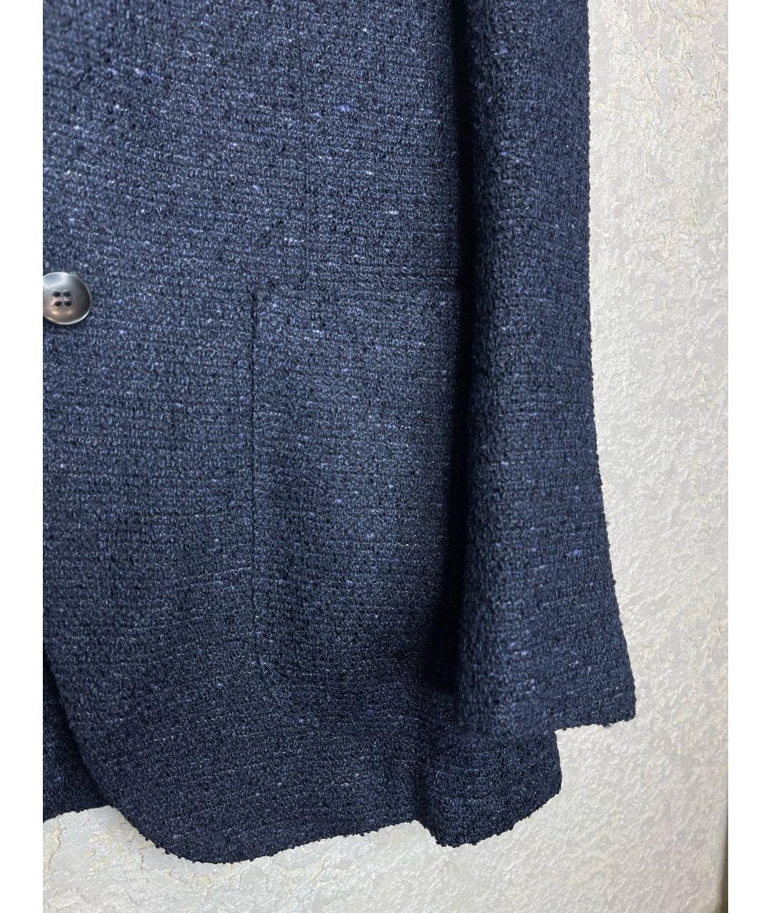SUITSUPPLY Темно-синий льняной пиджак, фото 4