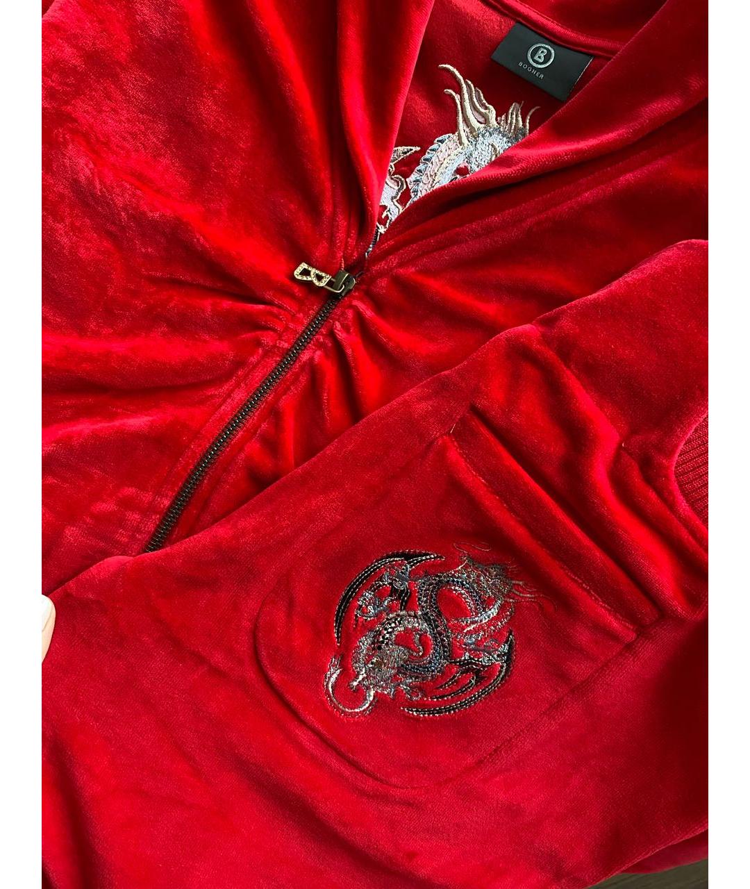 BOGNER Красный хлопковый спортивные костюмы, фото 5