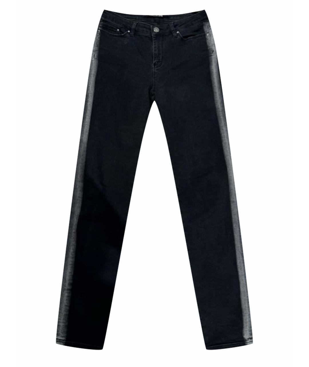 KARL LAGERFELD Черные хлопко-эластановые джинсы слим, фото 1