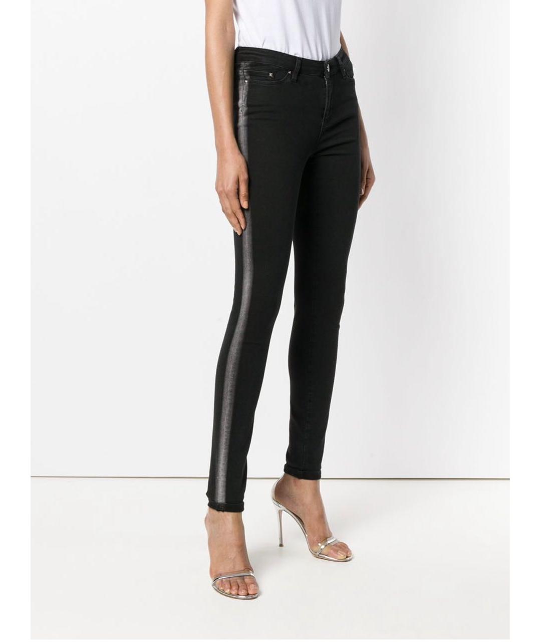 KARL LAGERFELD Черные хлопко-эластановые джинсы слим, фото 2
