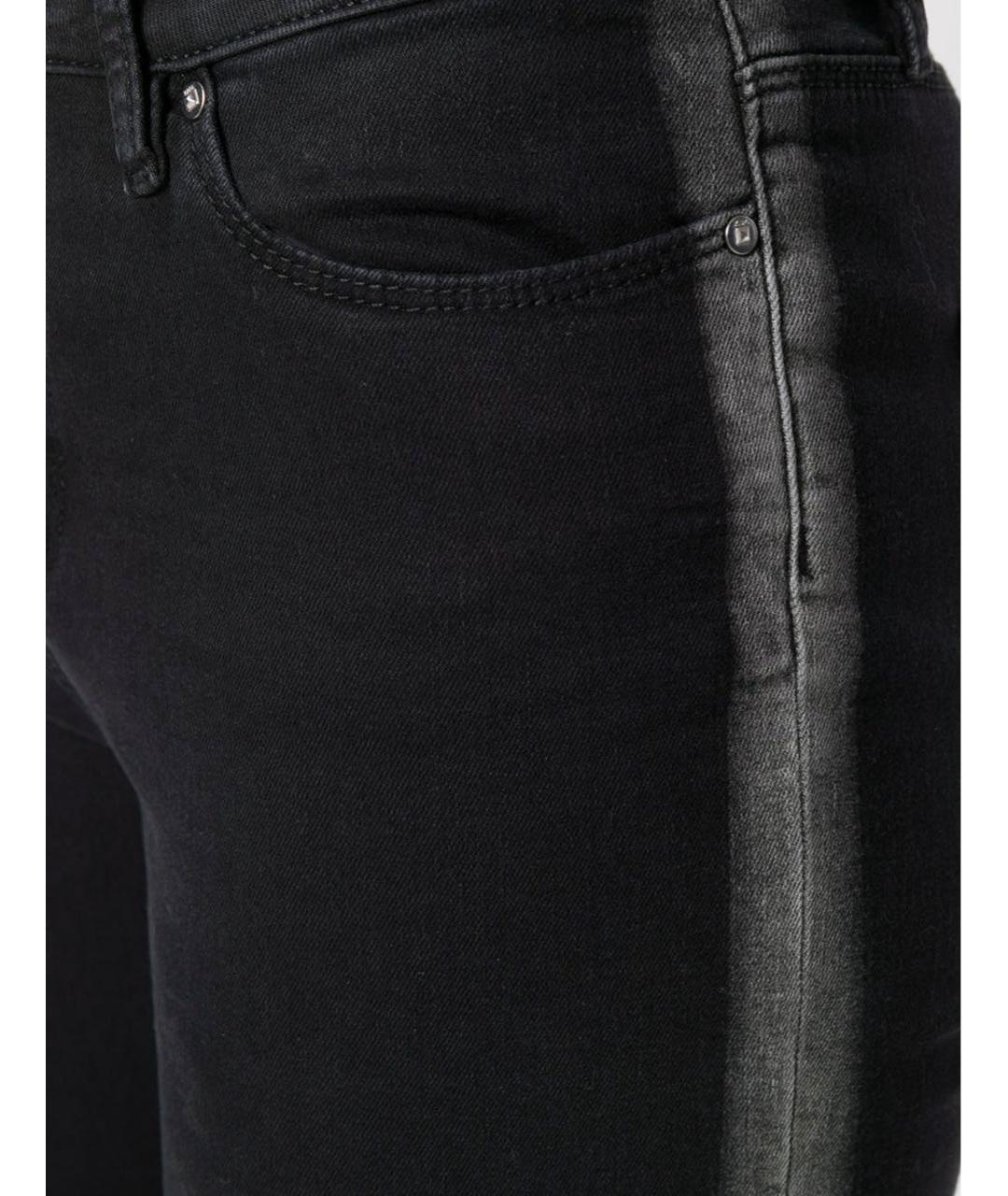 KARL LAGERFELD Черные хлопко-эластановые джинсы слим, фото 4