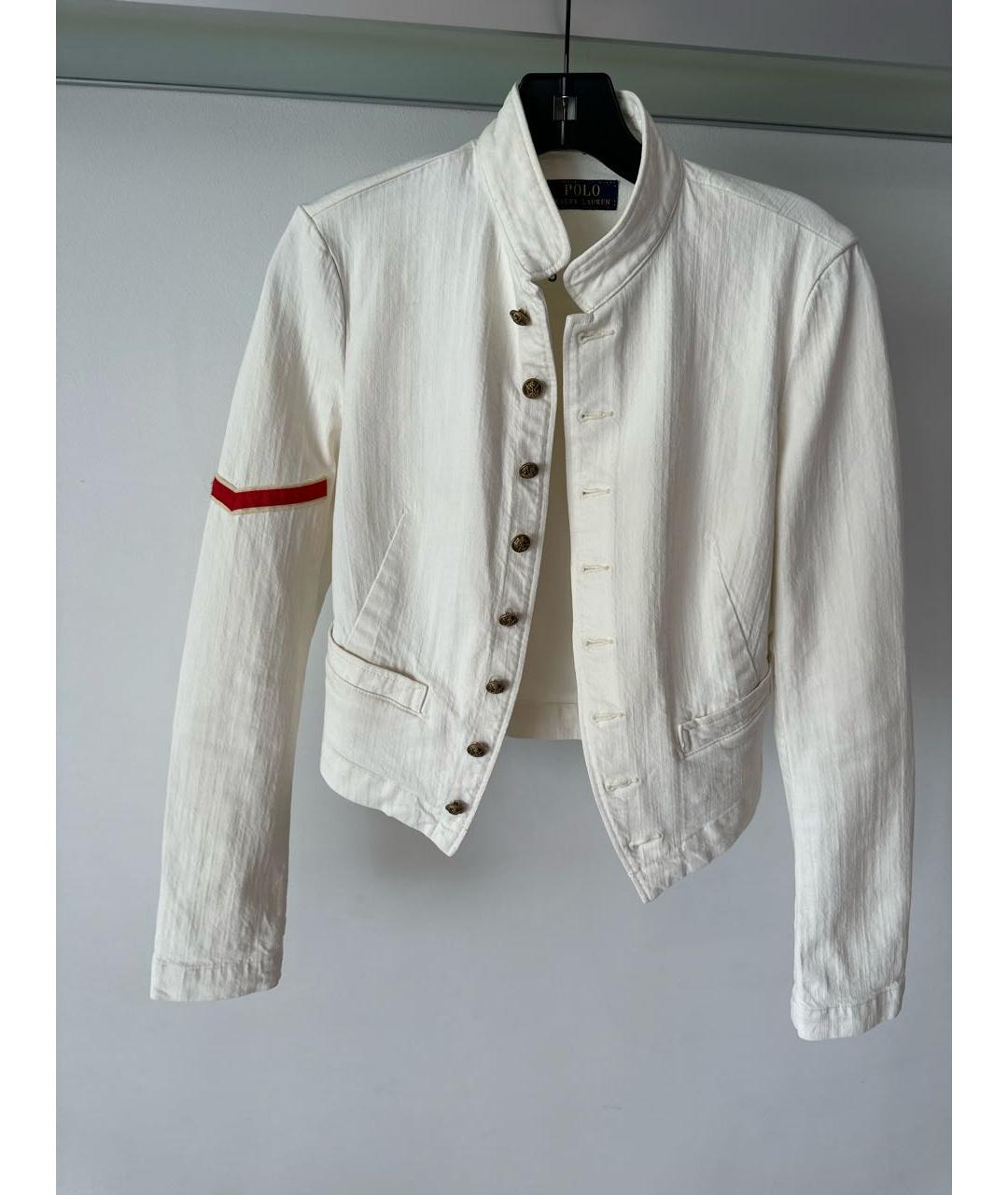 POLO RALPH LAUREN Белый хлопковый жакет/пиджак, фото 8