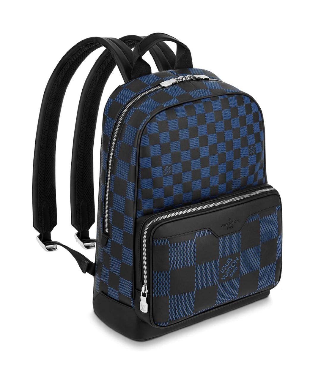 LOUIS VUITTON PRE-OWNED Синий кожаный рюкзак, фото 1