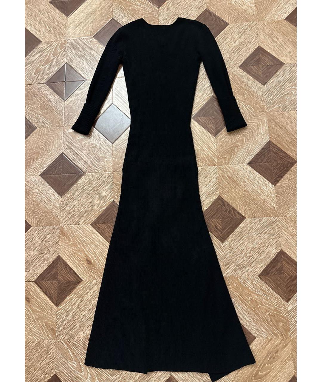 SELF-PORTRAIT Черное вискозное вечернее платье, фото 2