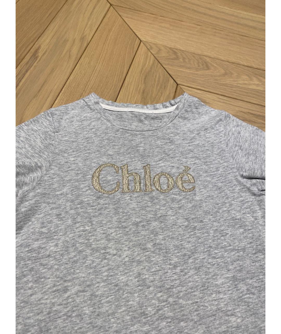 CHLOE Серый хлопковый детская футболка / топ, фото 2